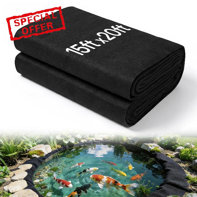 15 X 20ft Heavy Duty Pond Liner Underlayment
