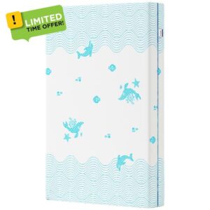 JOYMISS Breathable Crib & Toddler Mattress: Soft Cribs mattresses for Waterproof - 52" x 27.6" x 5" - Tencel Toddler Bed Mattress Fits Baby and Kids