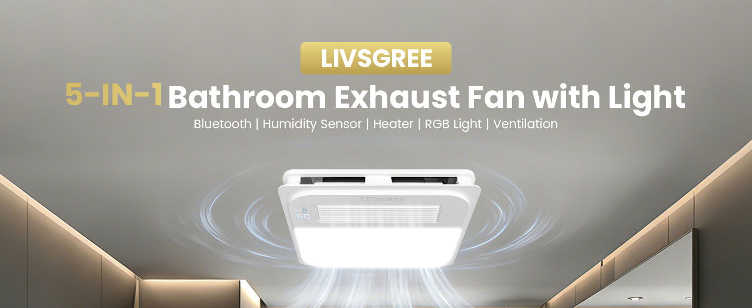 LIVSGREE BATHROOM EXHAUST FAN WITH HEATER