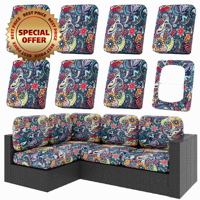 hyha 8Pcs Patio Cushion Covers