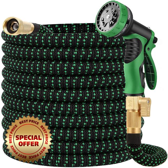 Expandable Garden Hose - 50 ft Expanding Water Garden Hoses