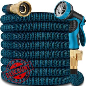 100FT Expandable Garden Hose w/10 Function Spray Nozzle