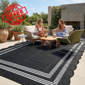 Garvee Waterproof Outdoor Rug 8x10