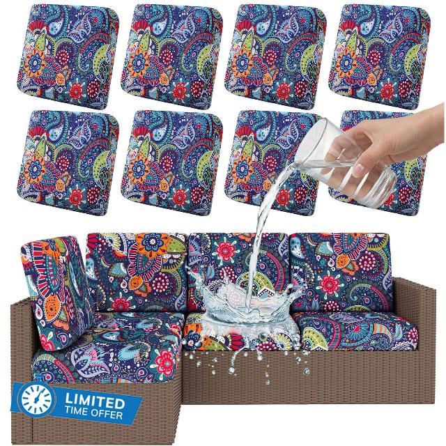 Smiry Waterproof Patio Cushion Covers