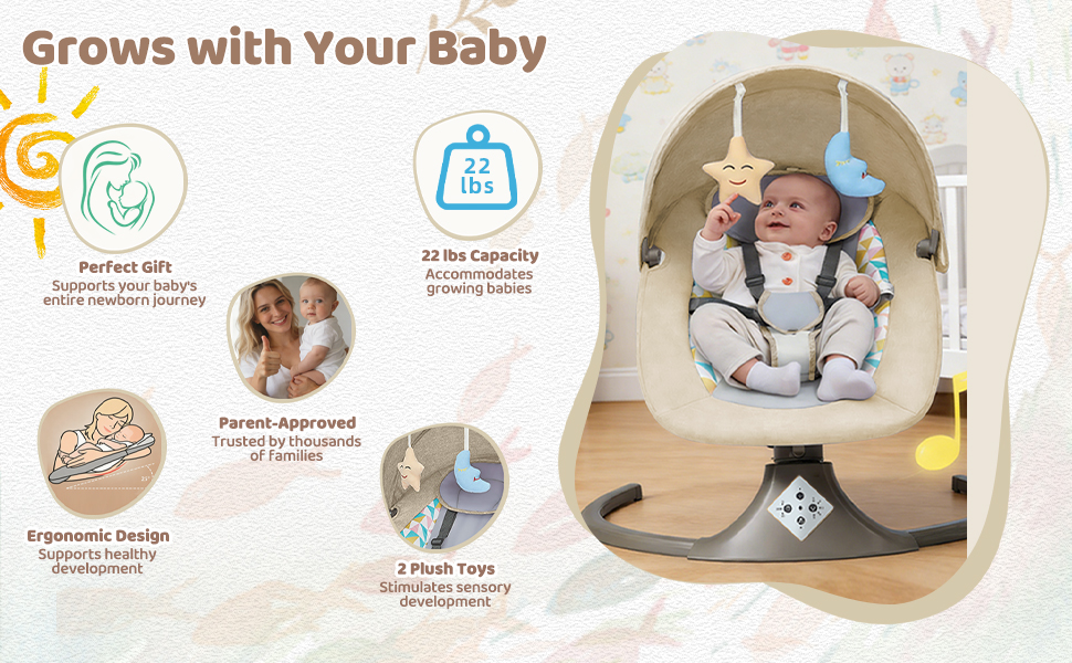 lightweight, portable, with mosquito net canopy, multiple power options, and quick assembly.