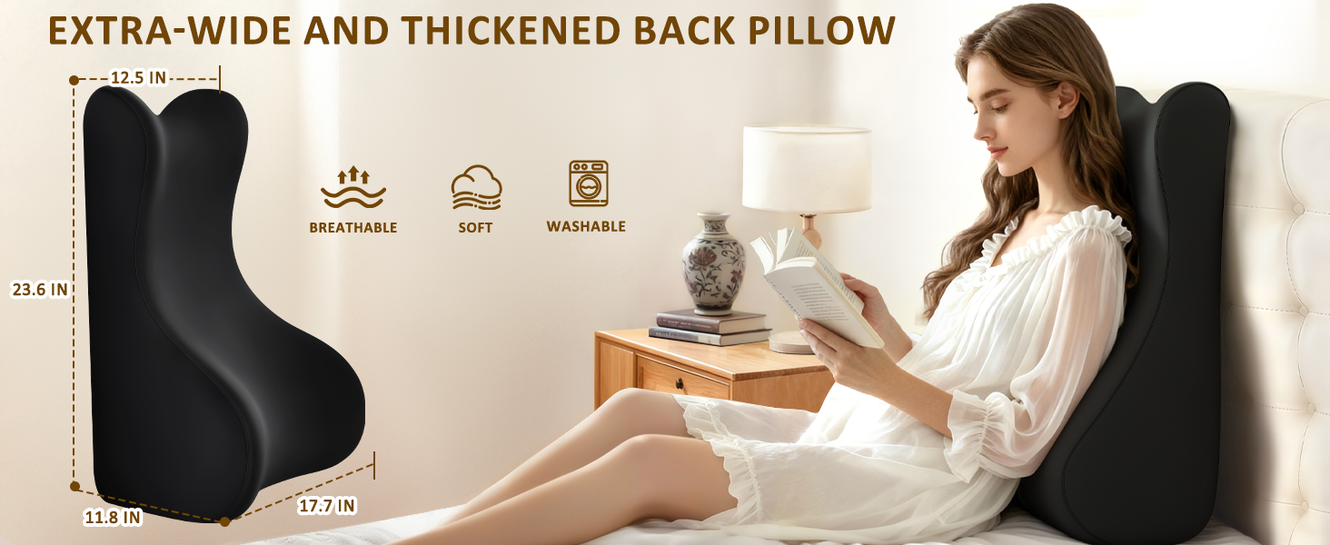 bed wedge pillow for headboard