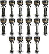 2Set 1/2" Ag ISO 5675 Hydraulic Quick Connect Tractor Couplers with Dust Caps Ball Valve, Ball Pi...