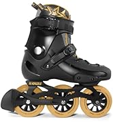 FLYDAZZLE Inline Skates for Men Urban - Freeride Slalom City Street Skating, Hard Boot ABEC-9 Bea...