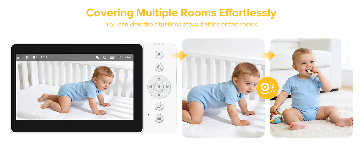 baby monitor with camera and audio