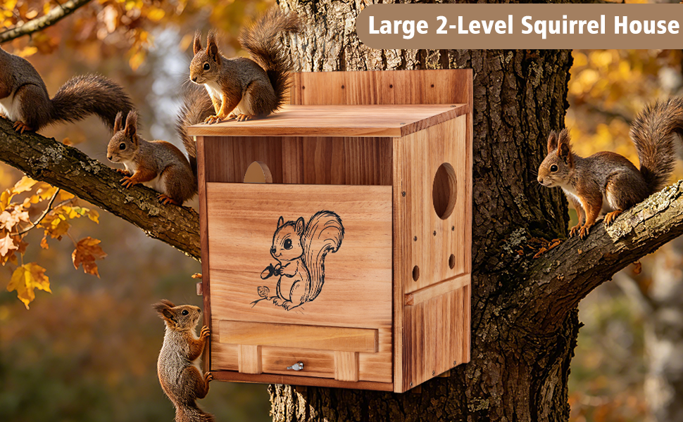 Large 2-Tier Squirrel House