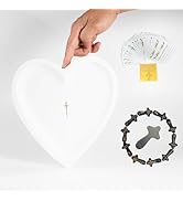 DVUAY Prayer Bowl Set with Cards, Heart Prayer Bowl Wooden with Cross, Christian Gifts for Women ...
