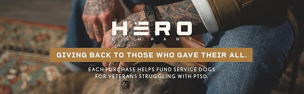 Giving back to those who gave their all. Every purchase helps veterans.
