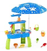 HYES 2 in 1 Pool Basketball Hoop, Floating Pool Toys with 4 Balls/8 Ring Toss Game for Kids Ages ...