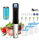 INKBIRD 2.4G Wifi Sous Vide Cooker ISV-200W, 1000W Sous Vide Machine, Remote Control Immersion Ci...