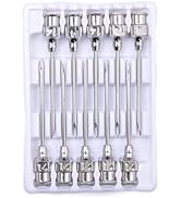 2Pcs 50ML Drencher Medicine, Reusable Adjustable Drench Gun Goat Syringe with Drench Gun Nozzle 1...