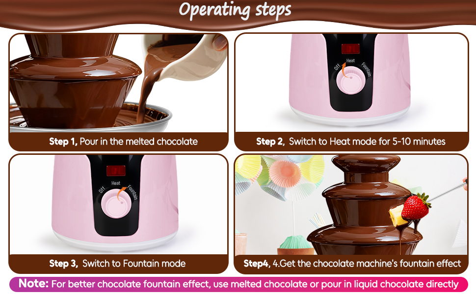 3 Tier Electric Chocolate Fountain Machine
