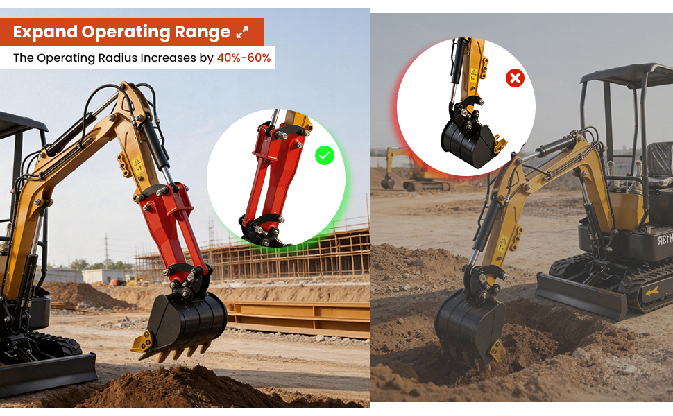 Mini Excavator Arm Extension