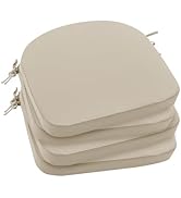 Outdoor Chair Cushions Set of 4: Waterproof & Fade Resistant Patio Furniture Cushions - 17 x 16 x...
