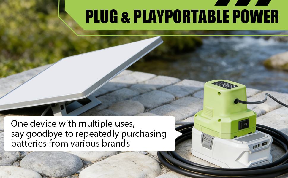 Broad Battery Compatibility Compatible with 18V lithium-ion, Ni-CD