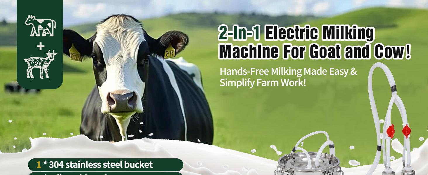 milking machine for cows and goats
