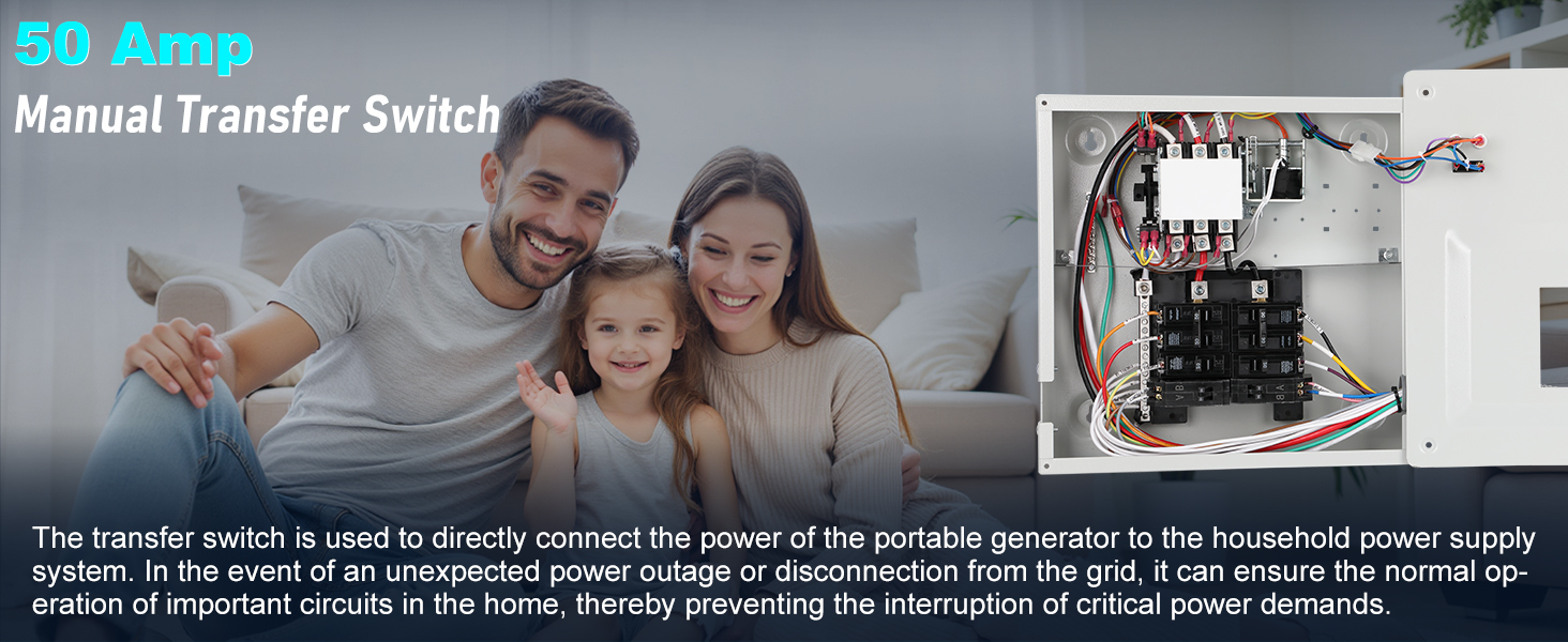 50 Amp Manual Transfer Switch