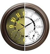 Pytha Sight Illuminated Large Metal Outdoor Clocks Waterproof 18 Inches With AI Auto Light Smart ...