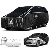 Tozaroa Hail Protector Car Cover for Sedan(Length:186"-203"),Waterproof All-Weather Anti Hail Thi...