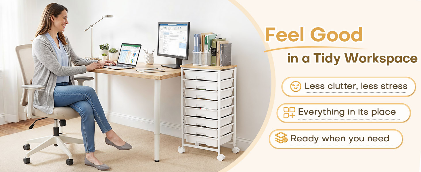 Rolling Storage Drawer Cart