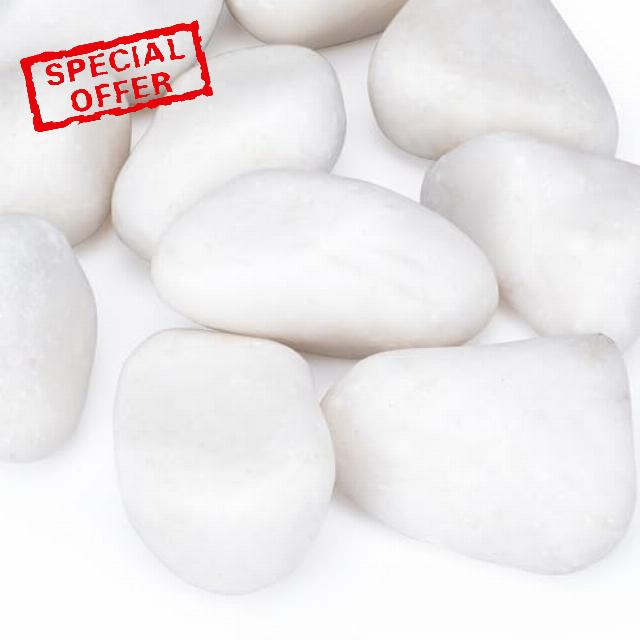 40lbs White Rocks for Landscaping
