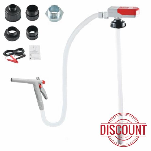 Fuel Transfer Pump-3.8 GPM Strong Flow with 78" Extra Long Hose w/5 Can Adapters