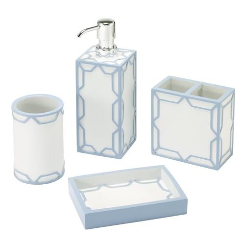 Hand-Painted Sand Resin with Trellis Pattern & Sparkle Finish