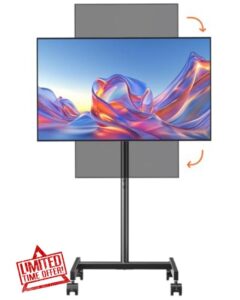 Afaloona Rolling TV Stand for 13-55 Inch TVs up to 44 lbs