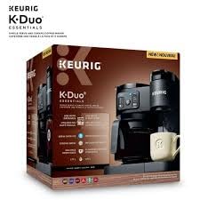 Hot & Iced Single Serve K-Cup Pod & Carafe Coffee Maker - Black (Renewed)