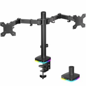 Afaloona RGB Dual Monitor Stand with USB Hub