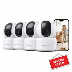 GALAYOU 2K Indoor Cameras for Home Security-Baby/Pet/Dog/Cat Monitor with Phone APP