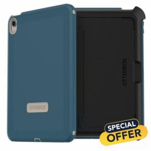 OtterBox iPad (A16) & iPad 10th Gen (Only) - Defender Series Case - Baja Beach (Blue) - Screenless - Rugged & Durable - Multi-Layer Protection - Microbial Defense Protection - Non-Retail Packaging