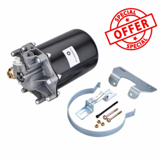 65225 AD-9 Air Dryer with Mounting Bracket Kit 12 Volt 12V AD9 Style Compatible with Bendix 065225
