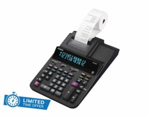 Casio DR-200R-BK Printing Calculator with 2-Color Printing