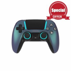 ASRVA Chrome Blue Wireless Pro Controller for PS5