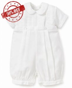 kissy kissy Baby Boys 100% Pima Cotton Alexander Christening Baptism Suit