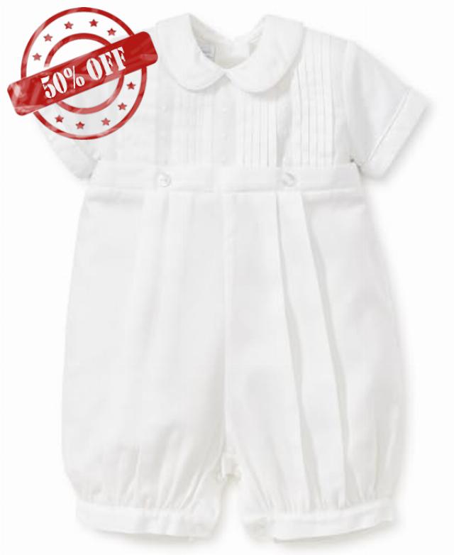 kissy kissy Baby Boys 100% Pima Cotton Alexander Christening Baptism Suit