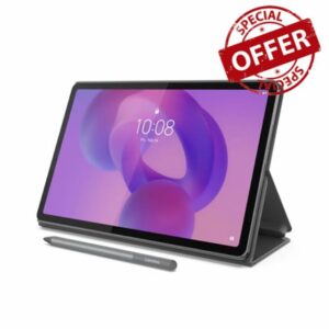 Lenovo Idea Tab - College Tablet - 11″ 2.5K IPS Touchscreen Display - 90Hz - MediaTek Dimensity 6300-4 GB Memory - 128 GB Storage - Integrated Arm Mali-G57 MC2 - Tab Pen and Folio Case