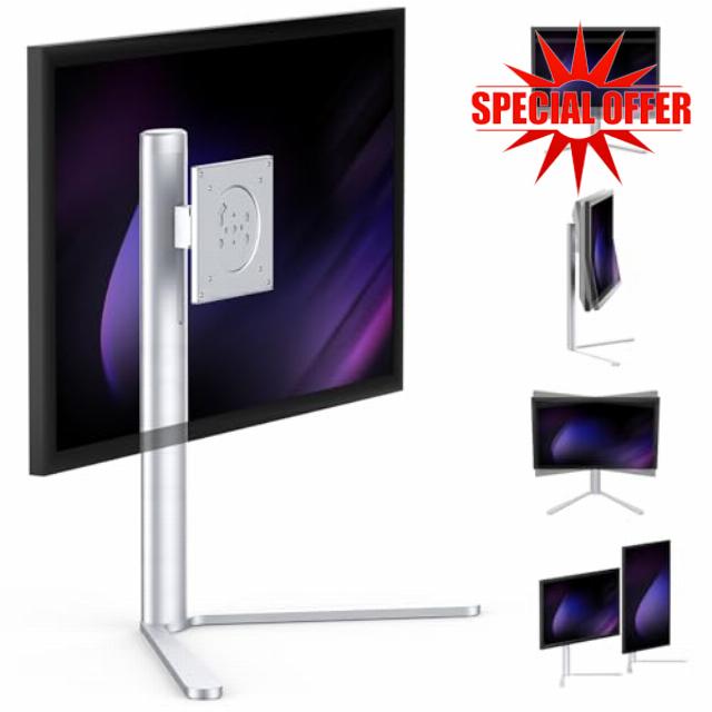 Aluminum Monitor Stand with Spring-Adjustable Height