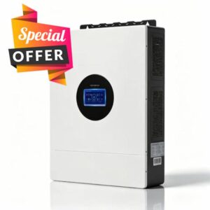 AuraSolar 12000W Hybrid Solar Inverter 48V DC to 120V/240V AC Split Phase