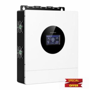 AuraSolar 8000W Hybrid Solar Inverter 48V DC to 120V/240V AC Split Phase