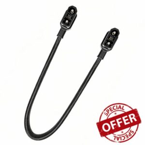 Extra Battery Connection Cable 20 Inch Gray Braided Extension Cord Compatible with Delta Max