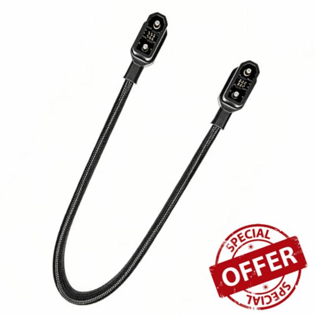 Extra Battery Connection Cable 20 Inch Gray Braided Extension Cord Compatible with Delta Max