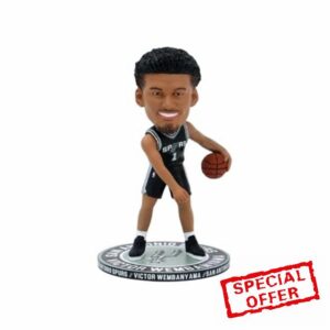 Victor Wembanyama San Antonio Spurs 5 Inch Repeat Name On Base Bobblehead NBA