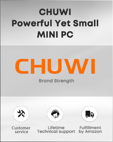CHUWI LarkBox X Mini PC, Intel i3-1220P (10C/12T, up to 4.4GHz), 8GB RAM 256GB SSD, 4K Triple Dis...