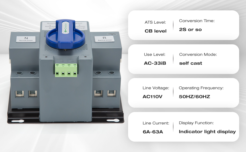 2p manual changeover electrical switch for generator